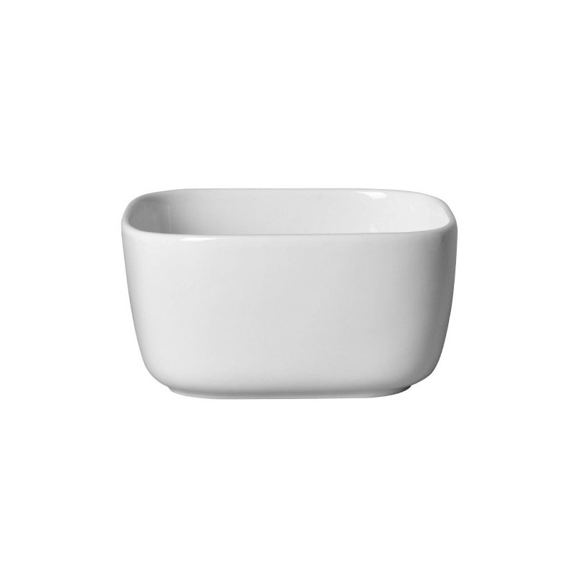 Taça Quadrada 15Cm Branca Tokyo Kasa