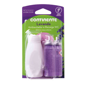Ambientador Wc Spray Lavanda Com Recarga Continente 1 Un