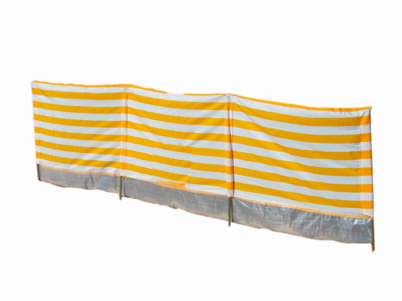 Paravento Madeira 4 Paus Saurium Amarelo 300X90Cm