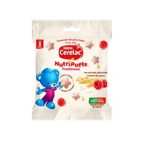 Snack Para Bebé De Framboesa Nutripuffs +8M Cerelac 7 gr