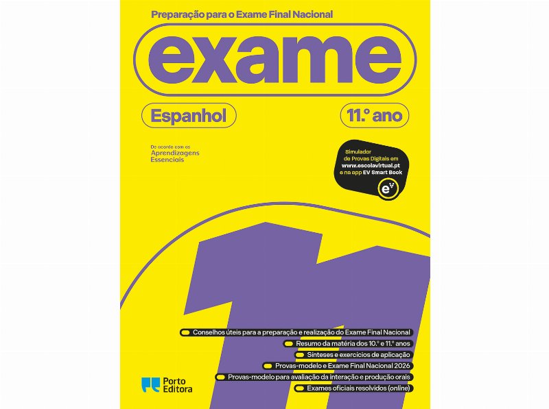Livro Preparação Para O Exame Final Espanhol - Iniciação - 11.º Ano