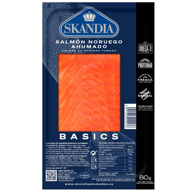 Salmão Fumado Norueguês 80 g