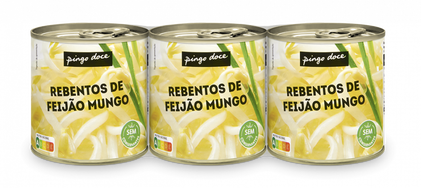 Rebentos Feijão Mungo Em Lata Pack 3 Pingo Doce 3x0.09Kg