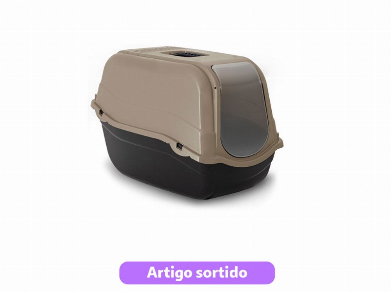 Wc Fechado Para Gato Romeo Eco 57X39X41Cm Cores Sortidas