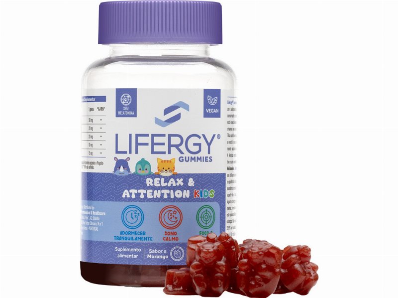 Suplemento Lifergy Relax Attention Kids 60 Gomas