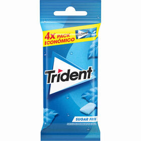 Pastilhas Elásticas Peppermint Trident 58 gr (4 Un)