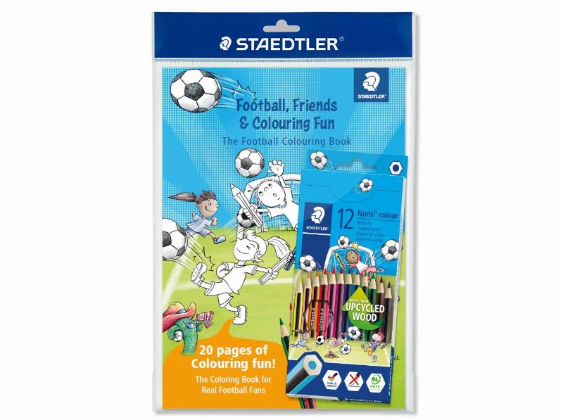 Conjunto Caderno Para Colorir E 12 Lápis De Cor Staedtler Wkcd