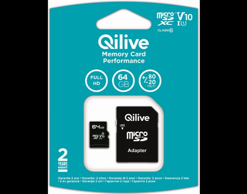 Cartão Memória Qilive 64Gb Ekmsdm64Gxc10Ql2