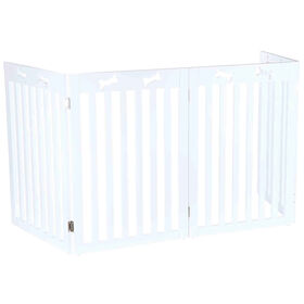Barreira De Proteção Para Cão Com 4 Elementos Lacado Branco 60-160X75Cm Trixie 1 Un