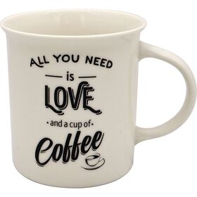 Caneca 320 ml Love Branca Kasa