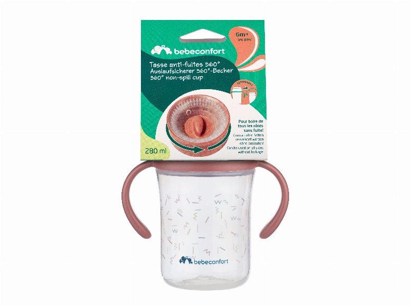 Copo Anti-Fuga Bébéconfort Rosa 280 ml/6M+