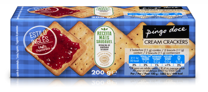 Bolachas Cream Cracker Pingo Doce 0.2Kg