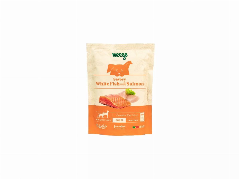Comida Húmida Para Cão Weego Peixe Branco / Salmão 260 g