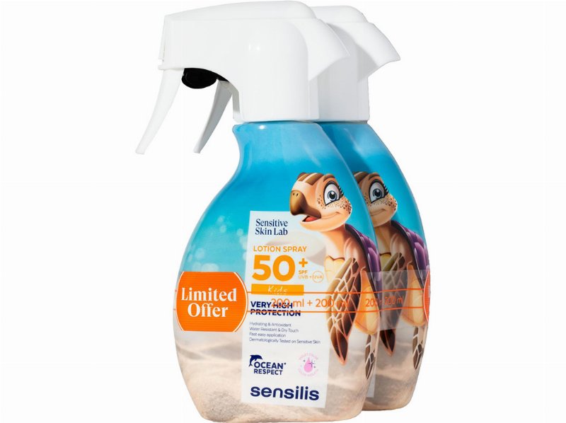 Spray Sensilis Pediatric Spf50+Pack 200+200 ml