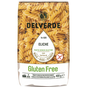 Massa Espirais Fusilli Sem Glúten Delverde 400 gr