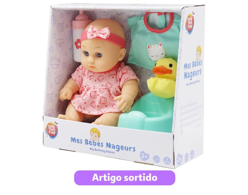 Boneco Bebé One Two Fun 23Cm Modelos Sortidos