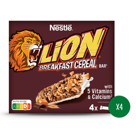 Barras De Cereais Lion 100 gr (4 Un)