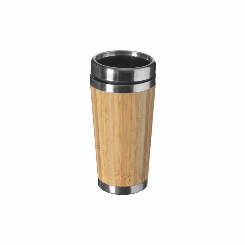 Hkh Copo Isotérmico Bambu Inox 0,38 Ll