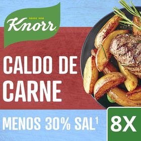 Caldo De Carne Cubos -30% Sal Knorr 8 Un