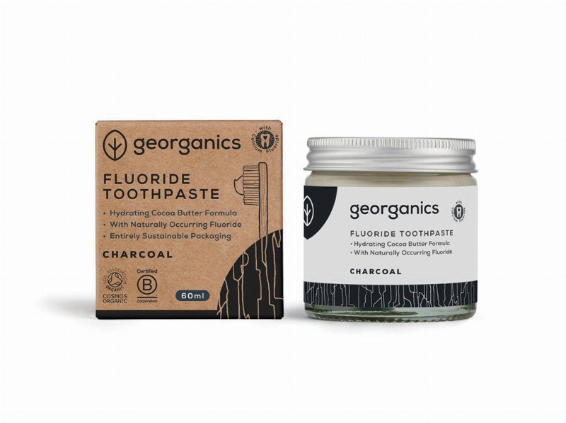 Pasta Dentifrica Georganics Fluor Carvao Ativado 60 ml