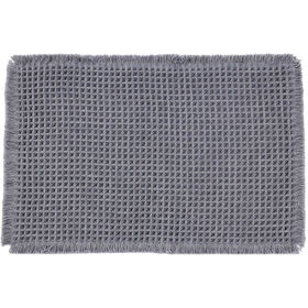 Tapete Wc 40X60 Waffle Cinza Kasa