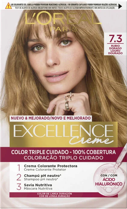 Coloração Excellence Loiro Dourado 7.3 Excellence L'oreal Paris 1Un