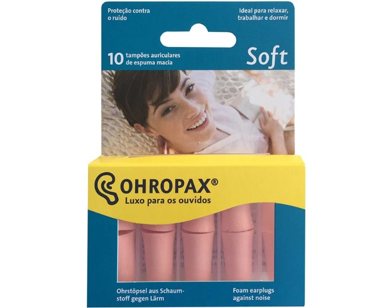 Tampões Ohropax Auriculares Soft Espuma 10Un