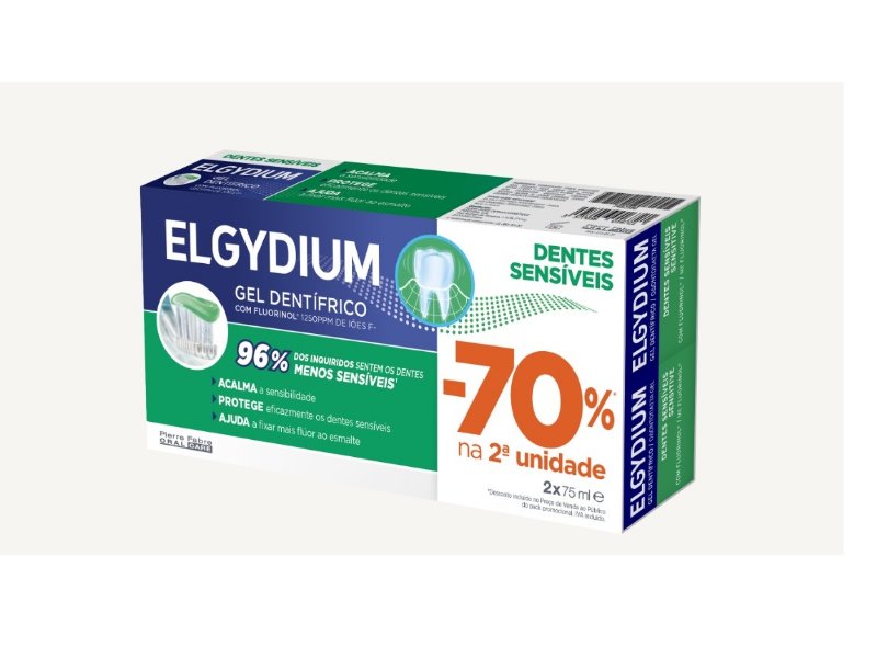 Pasta Elgydium Dentes Sensiveis 2X75 ml
