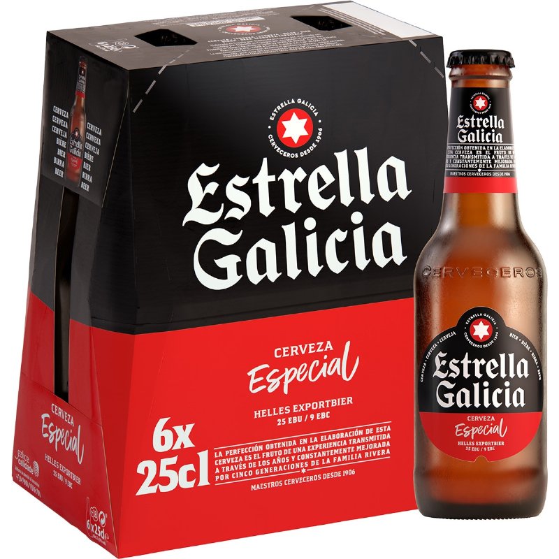 Cerveja De Espanha Especial Pack 6 Unidades 25 cl