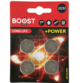 Conjunto 4 Pilhas Lítio Cr2032 Boost 4 Un