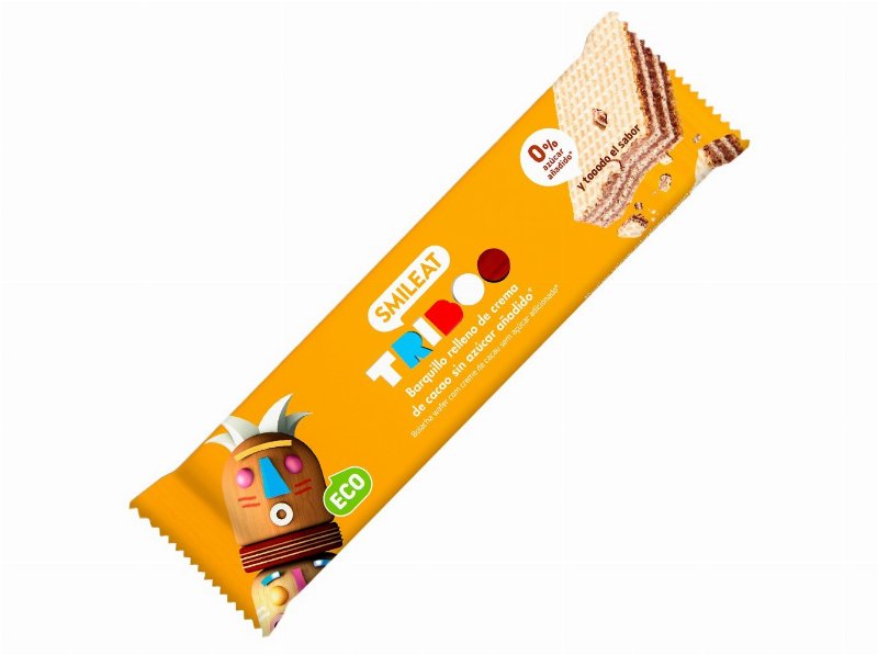 Bolacha Wafer Smileat Com Recheio Cacau Bio 30 g