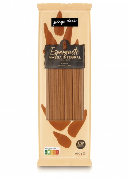 Massa Esparguete Integral Pingo Doce 0.5Kg