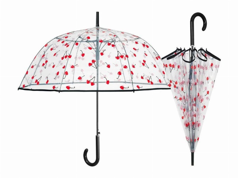 Guarda-Chuva Senhora Longo Perletti Automático Cerejas