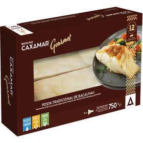 Postas De Bacalhau Gourmet 12 Meses De Cura Congelado Caxamar 750 gr