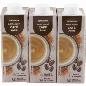Bebida Vegetal De Aveia E Café Sem Adição De Açúcar Continente 3 X 250 ml