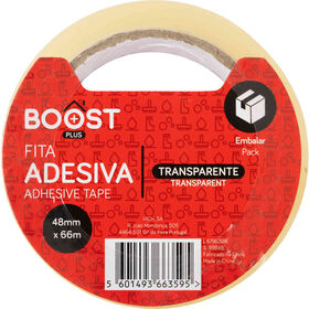 Fita Cola De Embalar 448Mmx66Mts Transparente Boost 1 Un