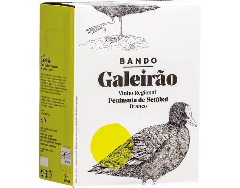Vinho Branco Bando Galeirão Regional Setúbal Bag In Box 3 l