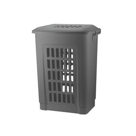 Cesto Roupa 60 l Cinza Basic Kasa