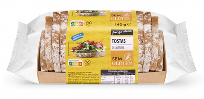 Tostas Sem Glúten Pingo Doce 0.14Kg