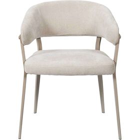 Conjunto De 2 Poltronas Estofadas Bege Emília
