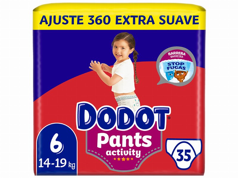 Fraldas Cueca Dodot Activity Extra T6 14-19 kg 35Un