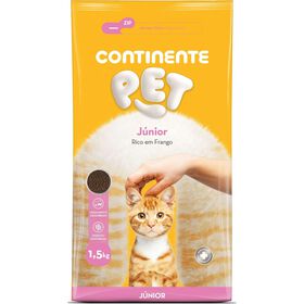Ração Para Gato Júnior Frango Continente Pet 1,5 kg