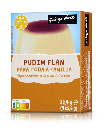 Pudim Flan Instantâneo Pingo Doce 0.022Kg