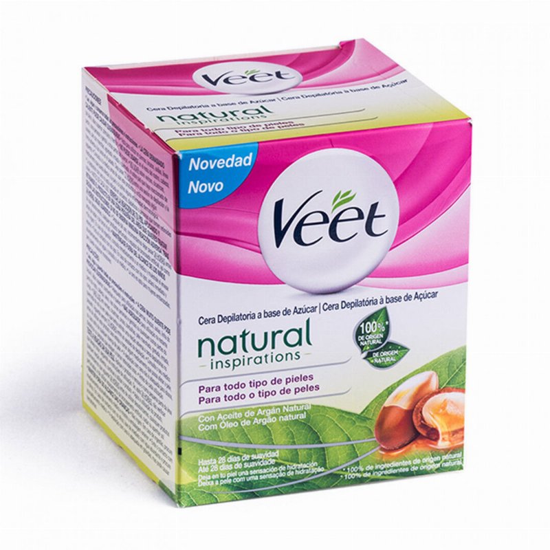 Kit Cera Depilatória Pure Óleo De Argão Veet 0.25L