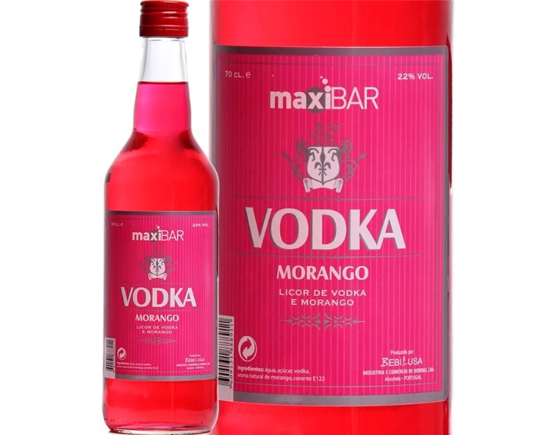 Licor Maxibar Vodka Morango 0.70 l