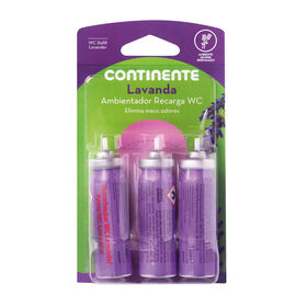 Ambientador Recarga Wc Lavanda Continente 3 Un