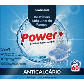Anti-Calcário Pastilhas Power+ 3 Em 1 Continente 60 Un