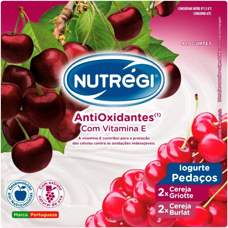 Iogurte Com Pedaços De Cereja Pack 4 120 g