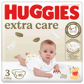 Fraldas Extra Care 6-10 kg T3 Huggies 40 Un