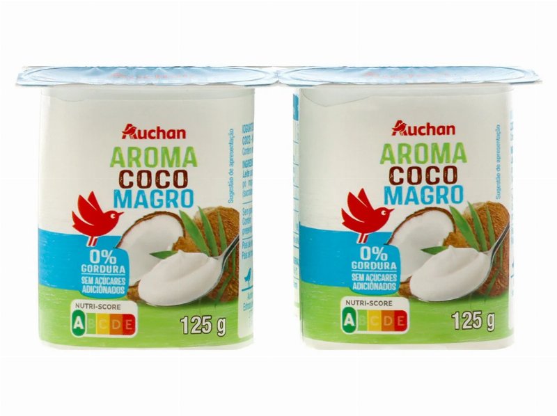 Iogurte Auchan Magro Aroma Côco 4X125 g